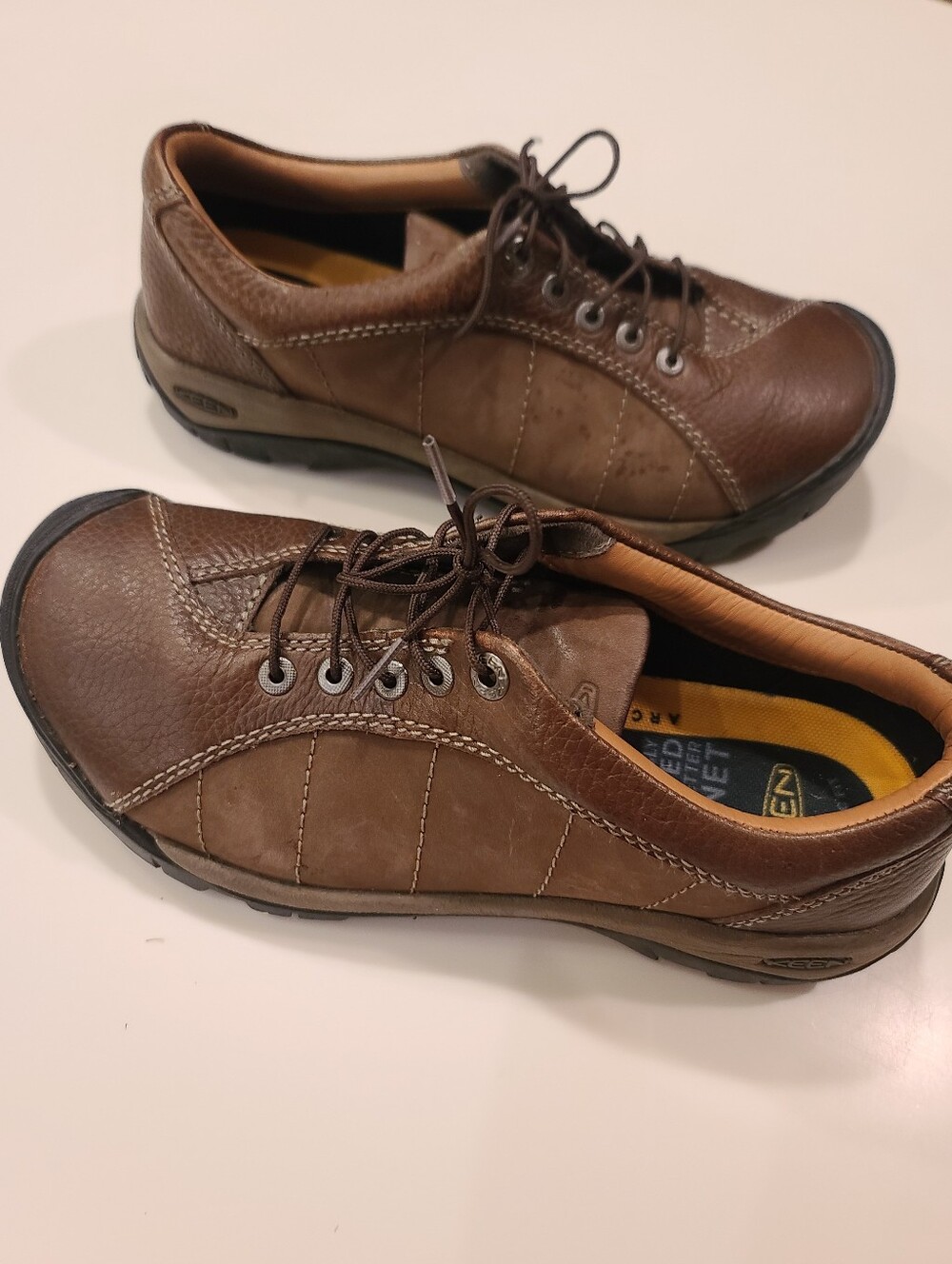 Keen Presidio leather lace up hiking shoes size US 8 - Picture 4 of 7